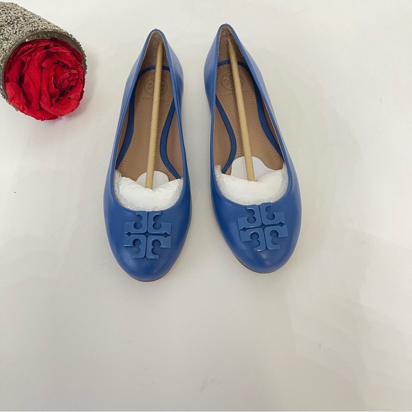 Tory Burch Lowell Ballet Flat In Chambray Color- New In Box- Reemoly - Picture 14 of 17